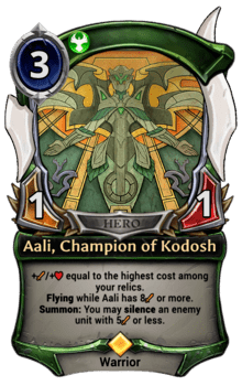 Aali, Champion of Kodosh