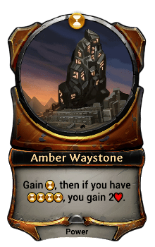 Amber Waystone card