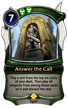 Answer the Call card