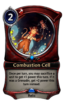 Combustion Cell card