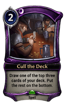 Cull the Deck card