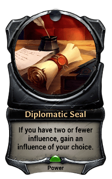 Diplomatic Seal card