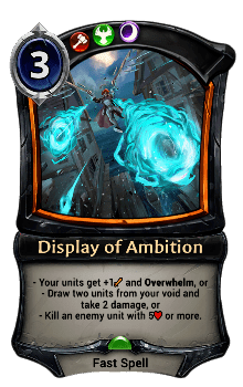 Display of Ambition