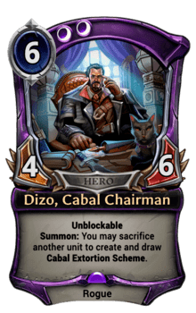 Dizo, Cabal Chairman