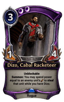 Dizo, Cabal Racketeer