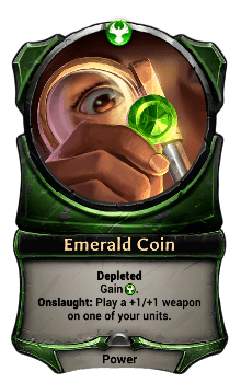 Emerald Coin card
