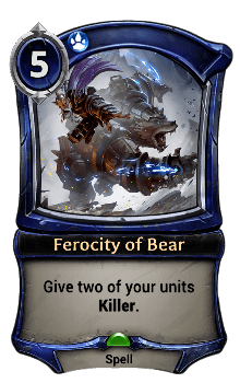 Ferocity of Bear