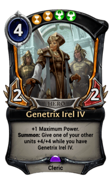 Genetrix Irel IV card