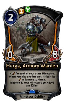 Harga, Armory Warden
