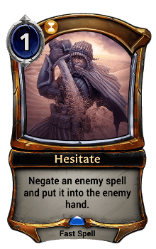 Hesitate