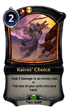 Kairos' Choice