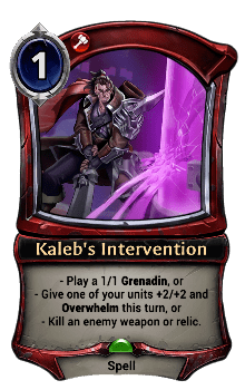 Kaleb's Intervention
