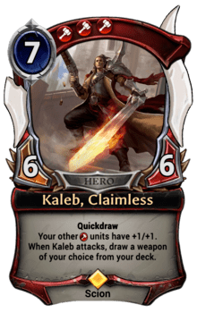 Kaleb, Claimless