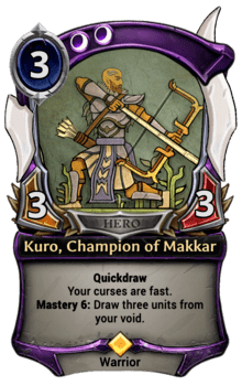 Kuro, Champion of Makkar