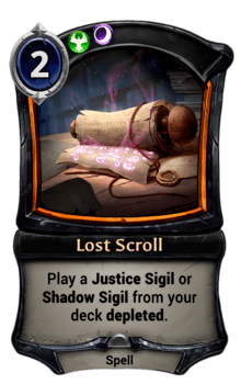 Lost Scroll card