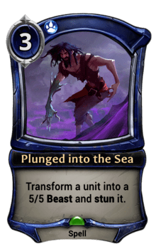 Plunged into the Sea