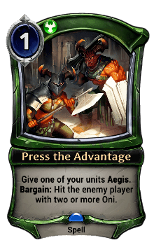 Press the Advantage