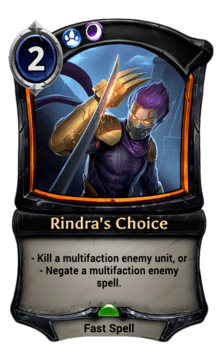 Rindra's Choice
