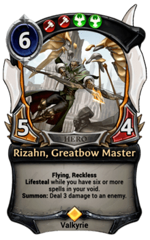 Rizahn, Greatbow Master