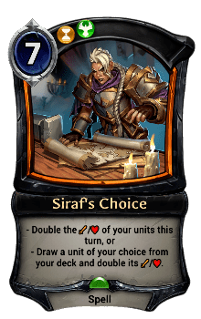 Siraf's Choice