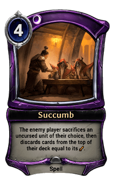 Succumb