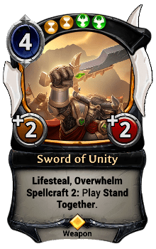 Sword of Unity card