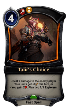 Talir's Choice