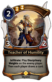 Teacher of Humility card