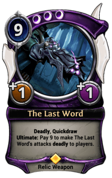 The Last Word card