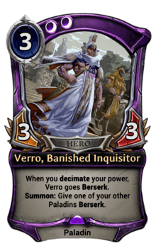 Verro, Banished Inquisitor